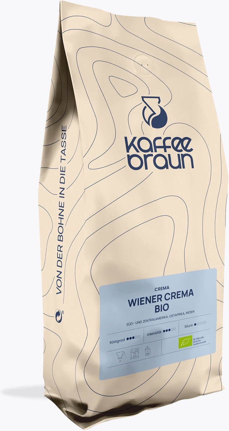 Kaffee Braun Wiener Crema Bio 1kg