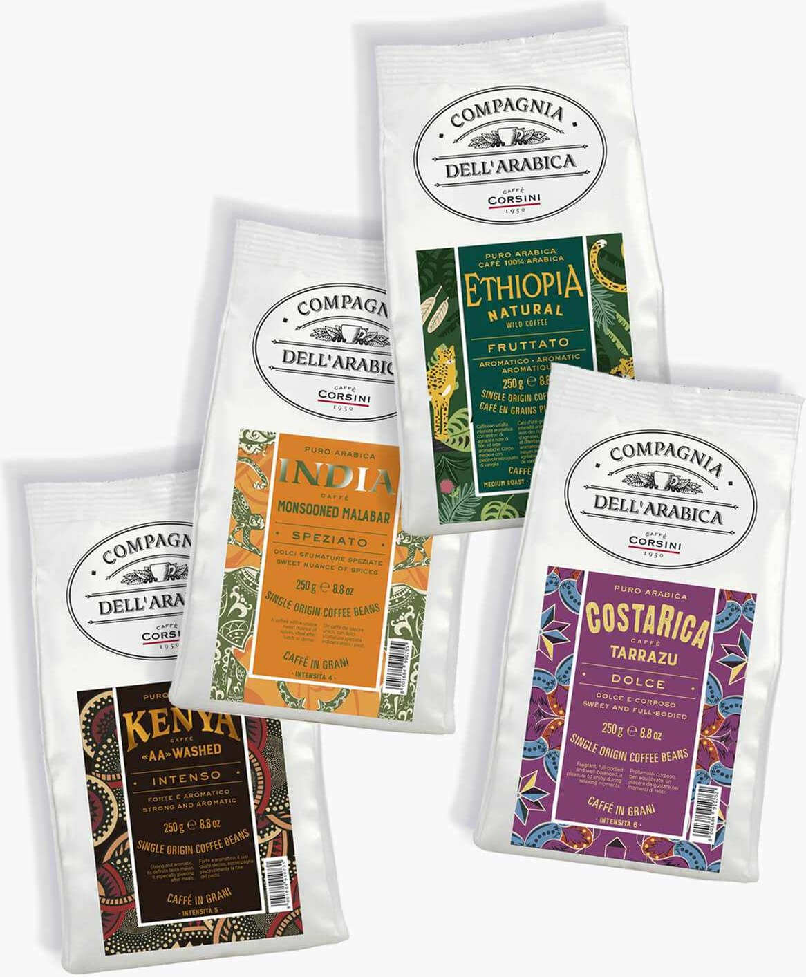 Caffè Corsini Single Origin Probierpaket 1kg