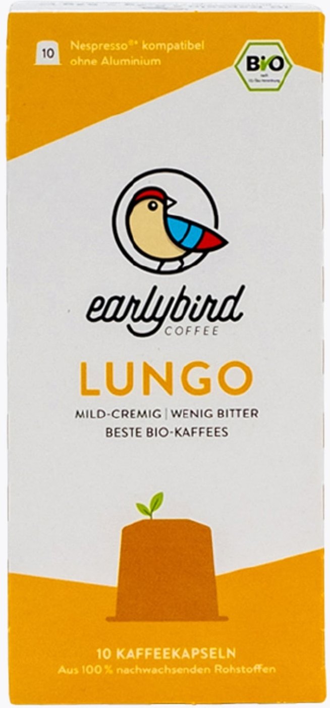 earlybird coffee Lungo Bio 10 Kapseln Nespresso® kompatibel