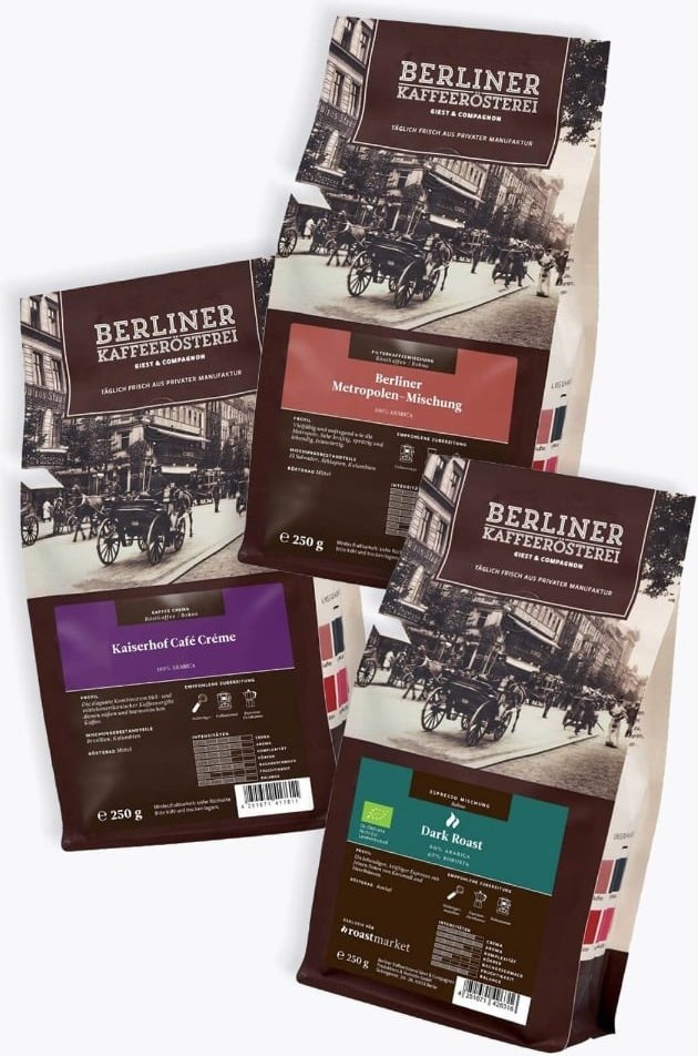 Berliner Kaffeerösterei Exklusives Probierpaket 750g
