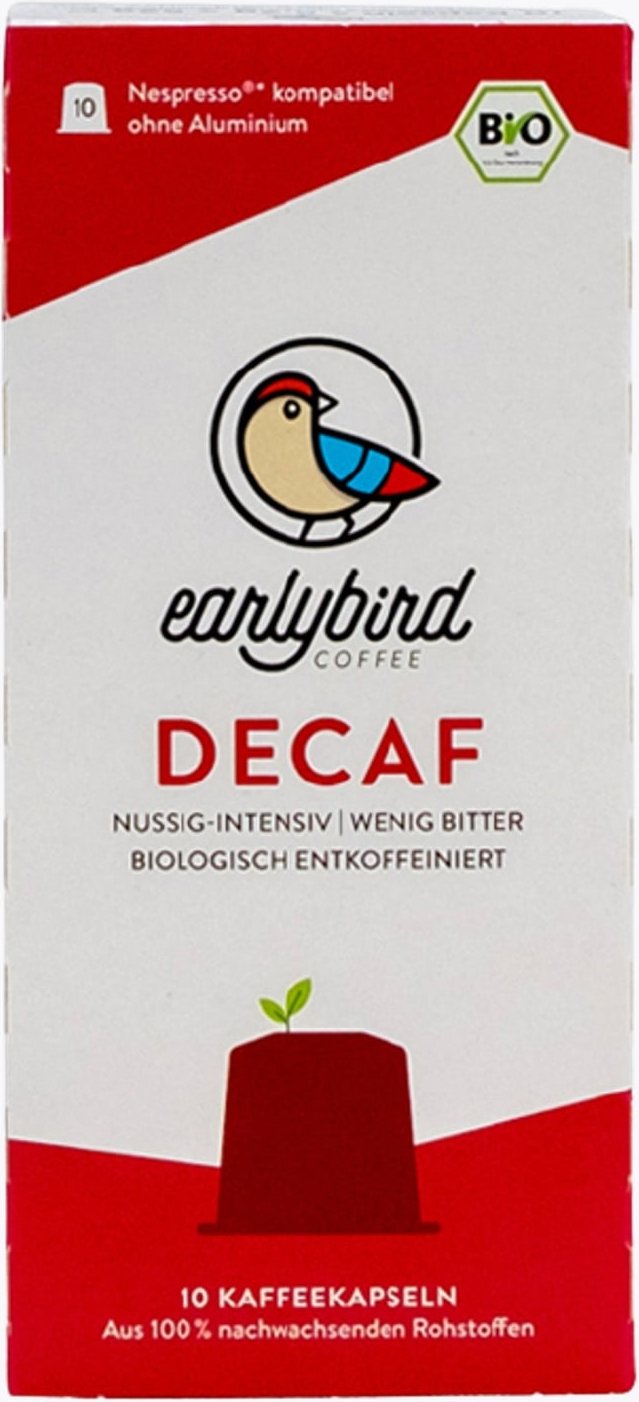 earlybird coffee Decaf Bio 10 Kapseln Nespresso® kompatibel
