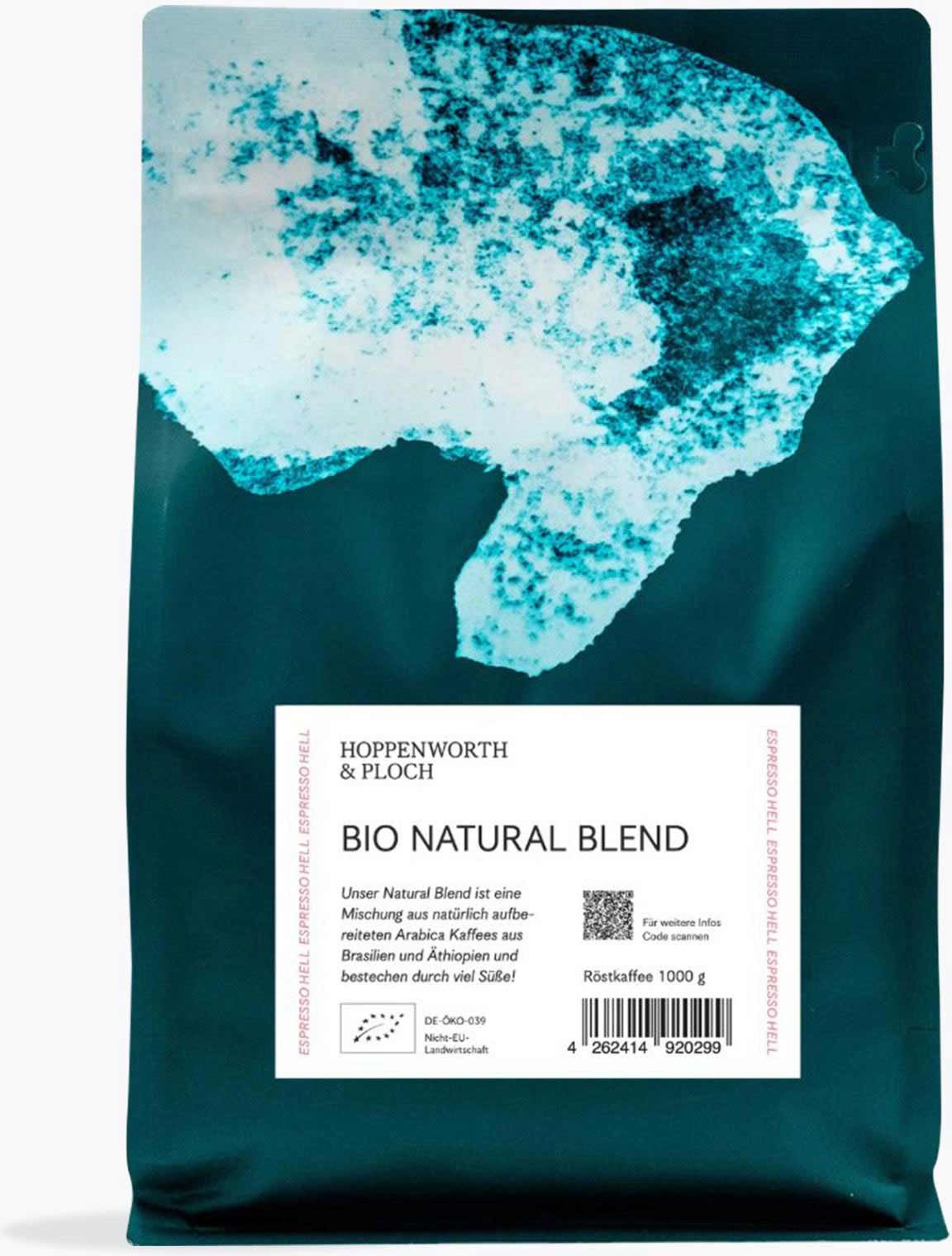Hoppenworth & Ploch Natural Blend Espresso Bio 1kg