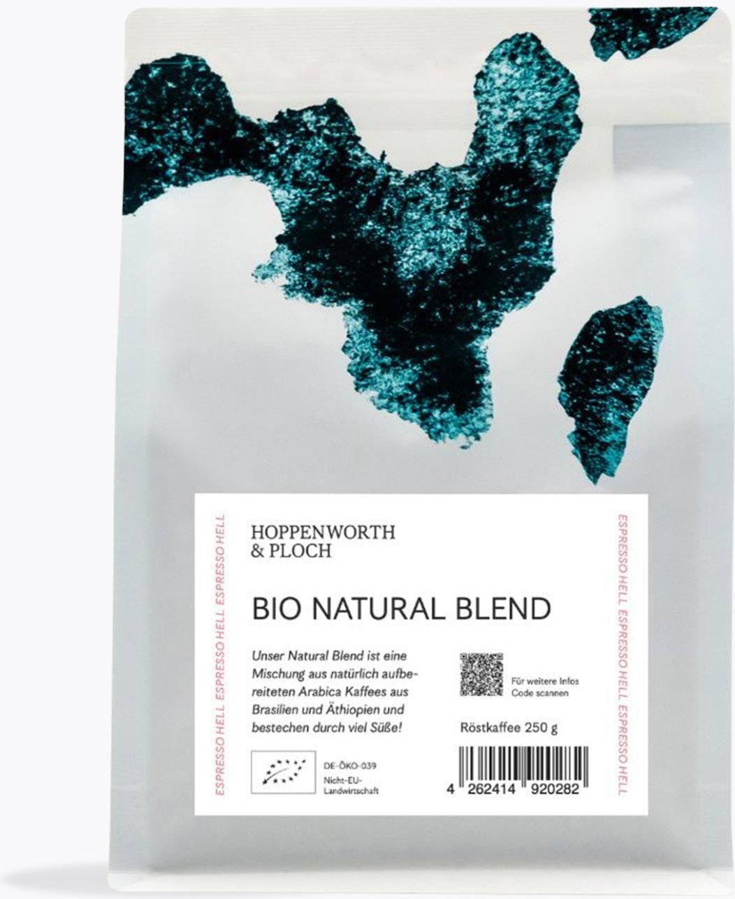 Hoppenworth & Ploch Natural Blend Espresso Bio 250g