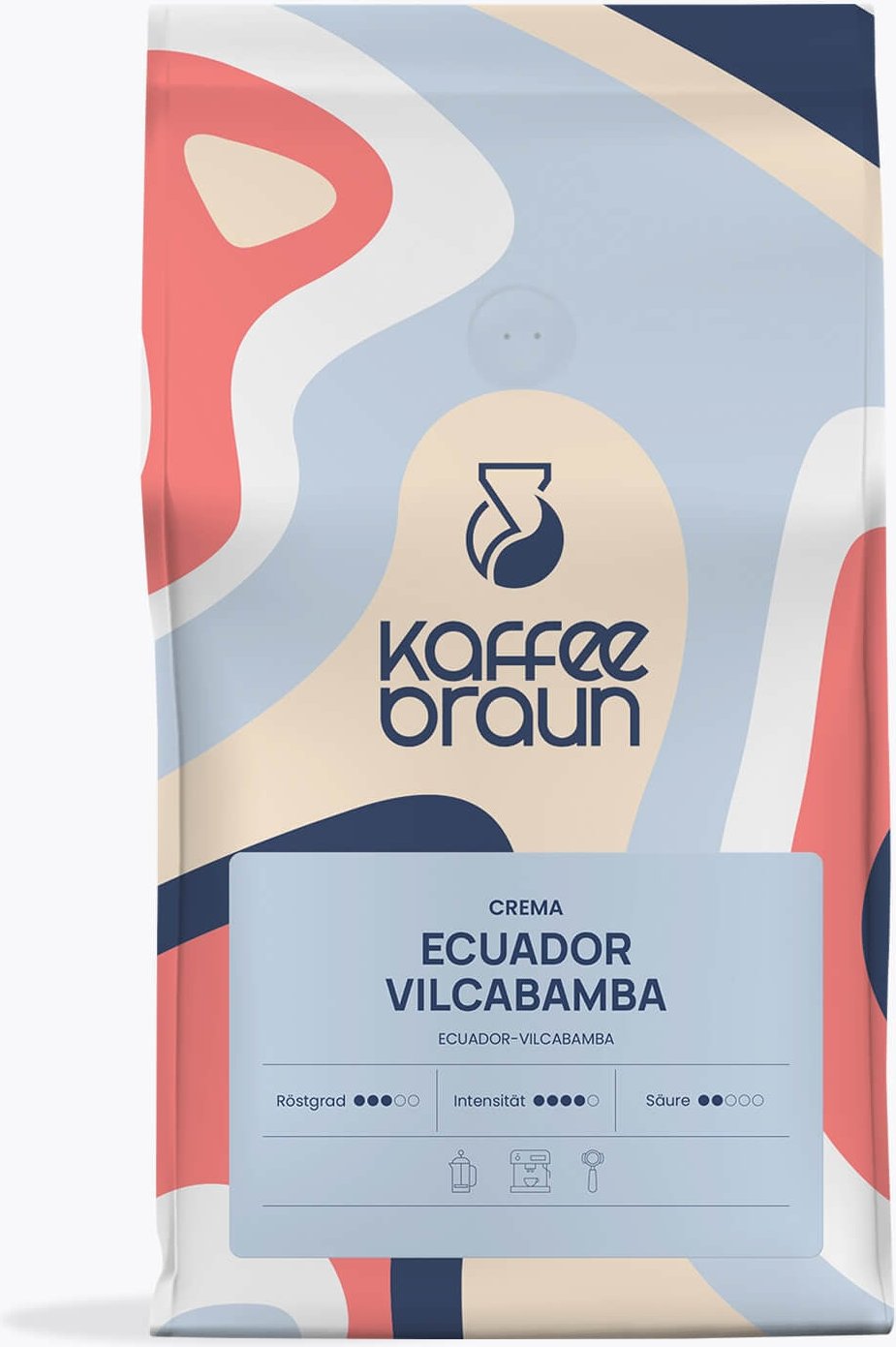 Kaffee Braun Crema Ecuador Vilcabamba 500g