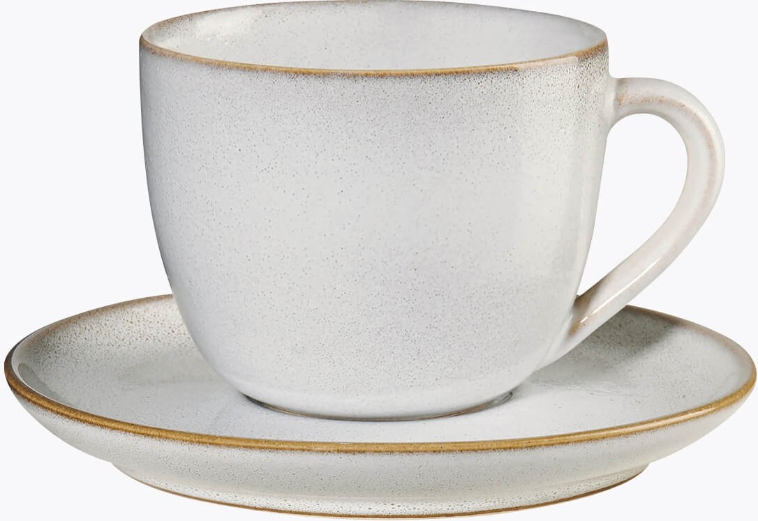 ASA Selection Cappuccinotasse mit Untertasse Saisons Sand