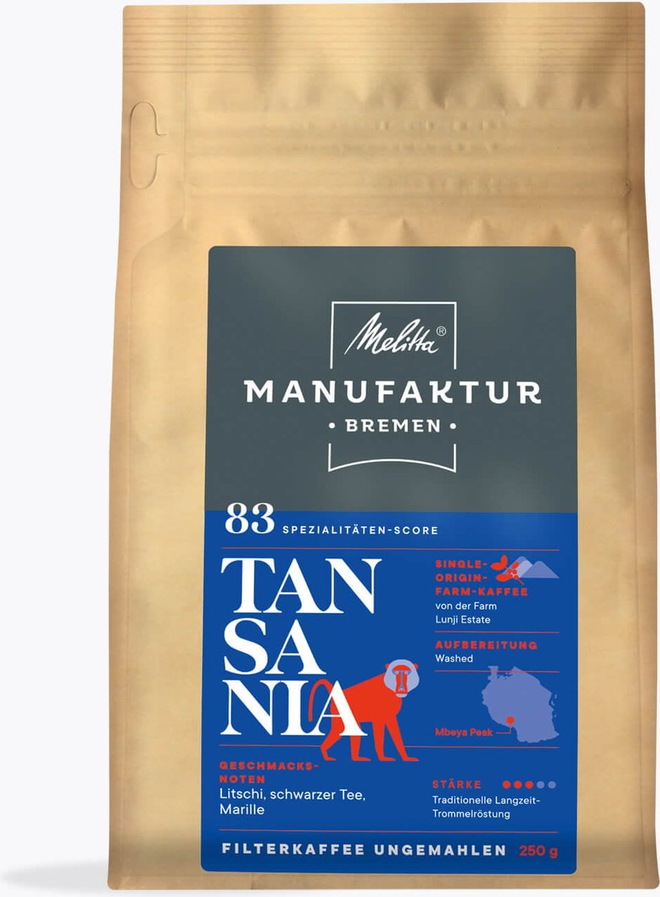 Melitta® Manufaktur-Kaffee Bremen Tansania 250g