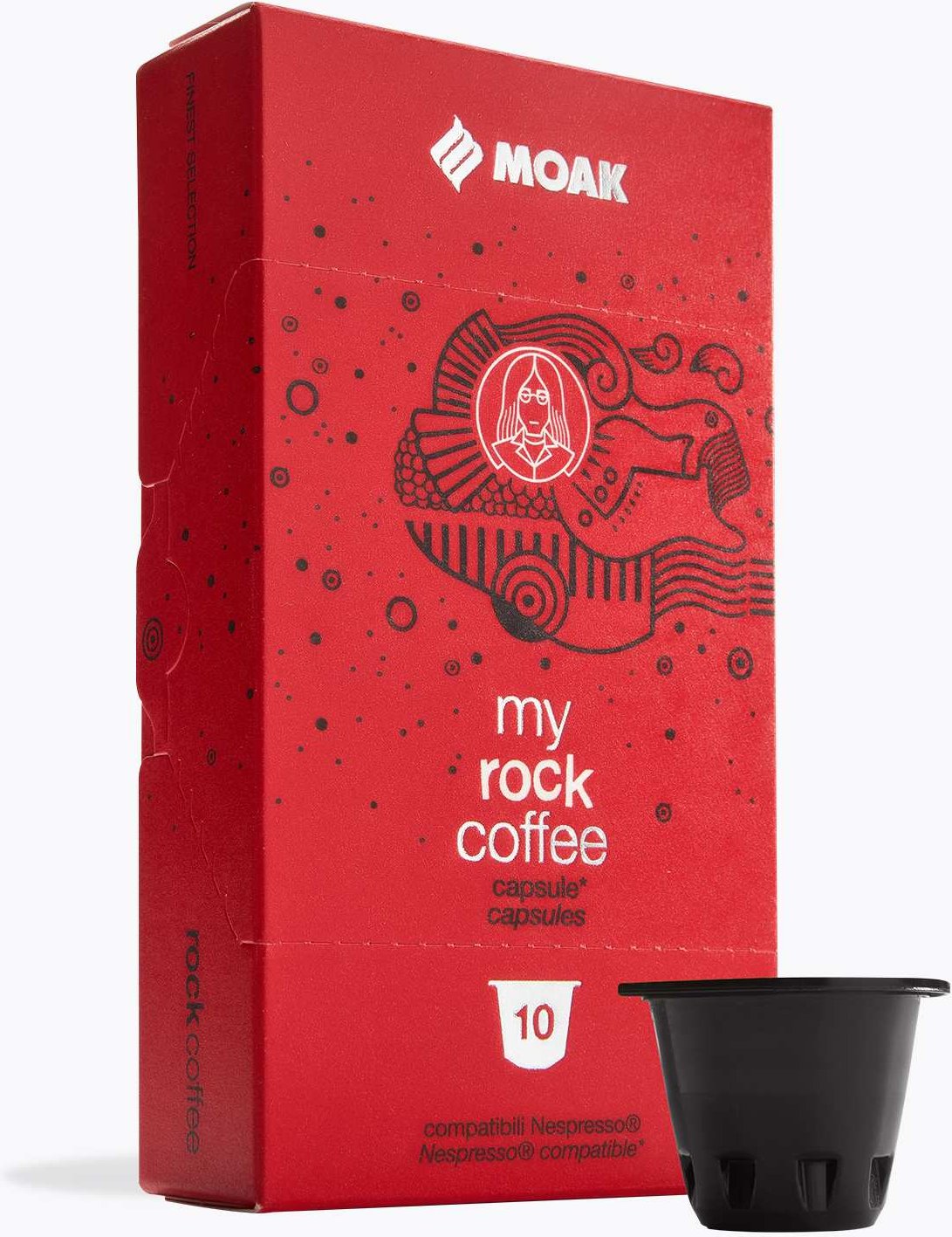 Thumbnail - Caffe Moak My Rock Coffee 10 Kapseln Nespresso® kompatibel