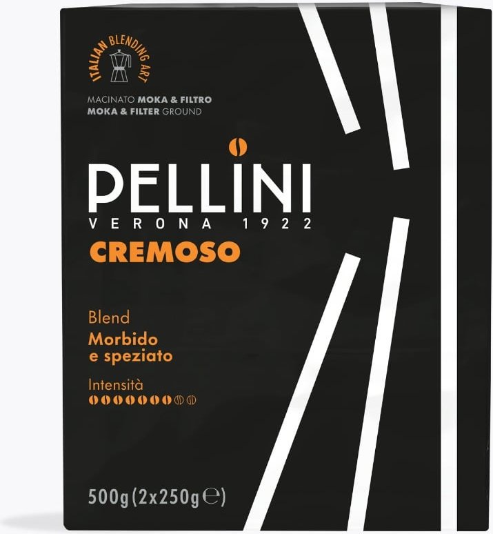 Pellini Cremoso gemahlen 2x250g Moka & Filter