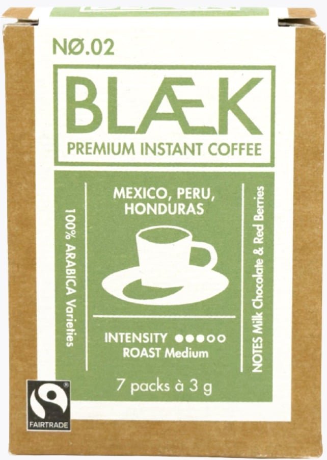 BLÆK Organic Instant Coffee No. 2 Peru 21g
