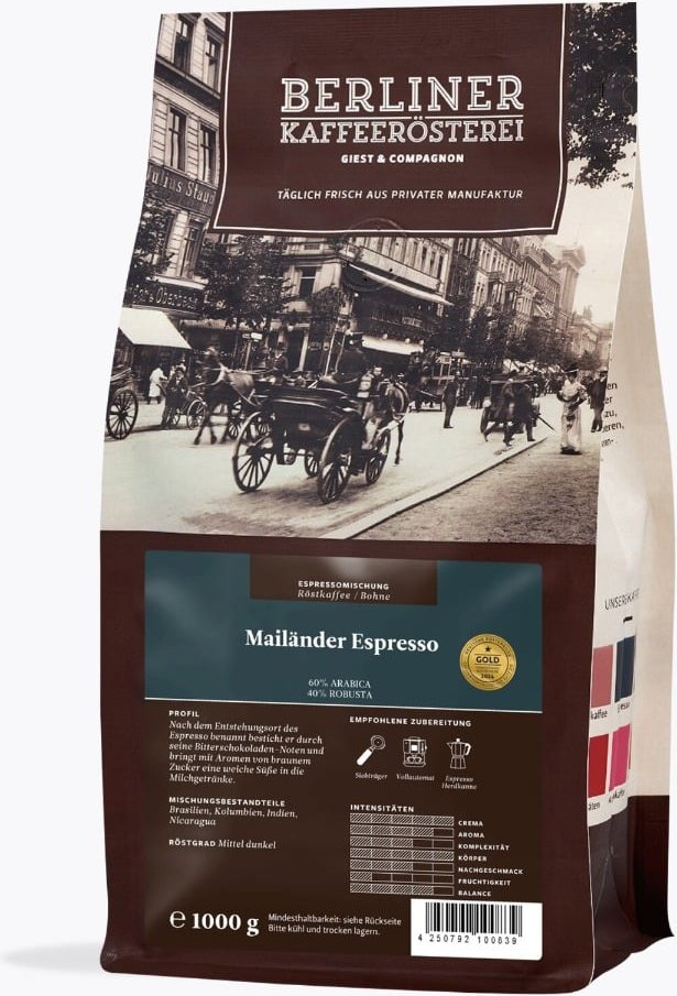 Berliner Kaffeerösterei Mailänder Espresso 1kg