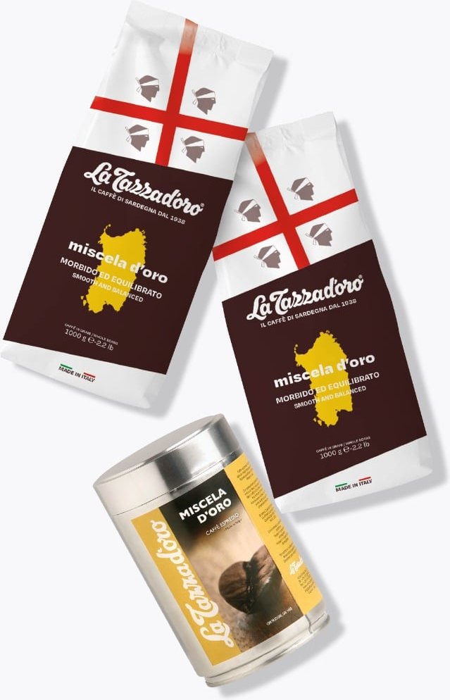 La Tazza d'oro Miscela D'oro 2kg + gratis Miscela D'oro 250g Dose