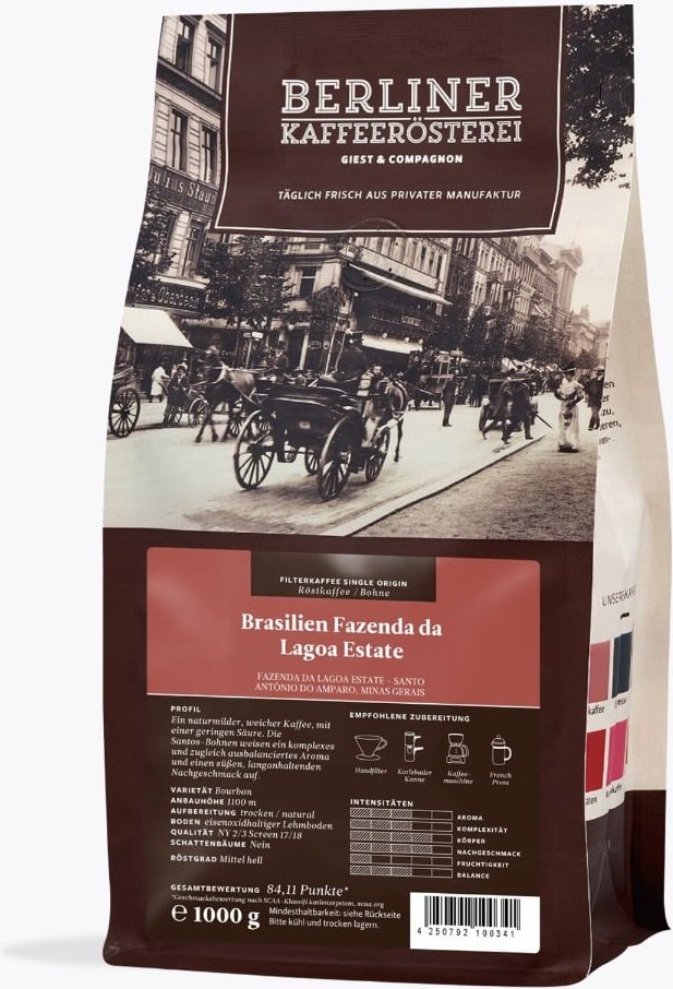 Berliner Kaffeerösterei Brasilien Fazenda da Lagoa 1kg