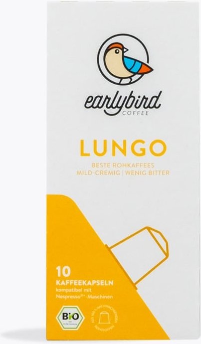 earlybird coffee Lungo Bio 10 Kapseln Nespresso® kompatibel