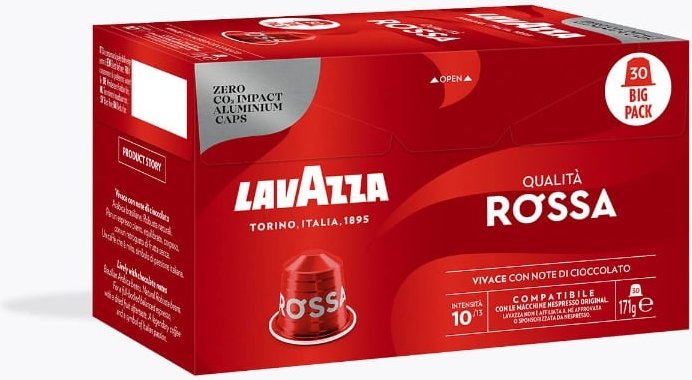 Thumbnail - Lavazza Espresso Qualità Rossa 30 Kapseln Nespresso® kompatibel