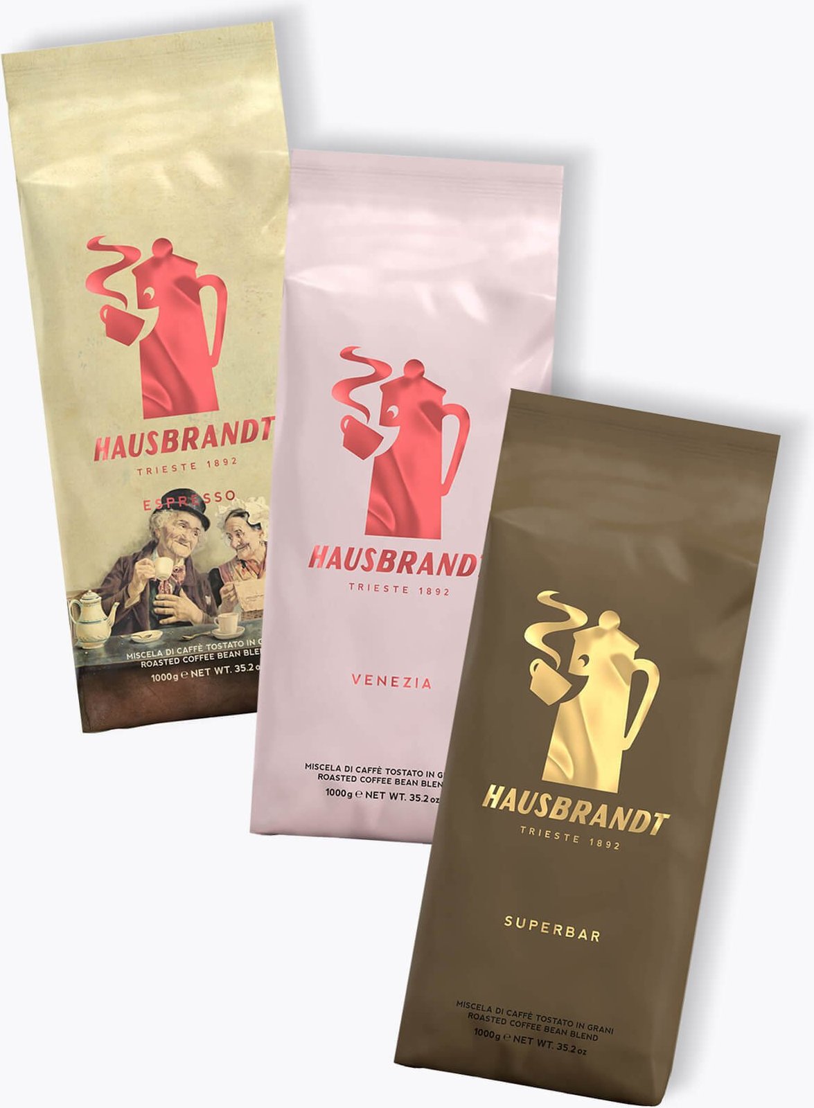 Thumbnail - Hausbrandt Kaffee Probierpaket 3 x 1kg