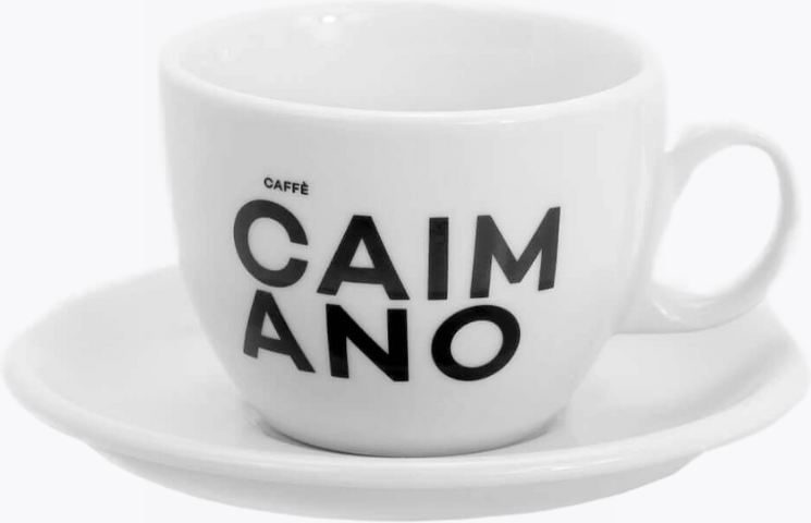 Caffè Caimano Cappuccinotasse mit Untertasse