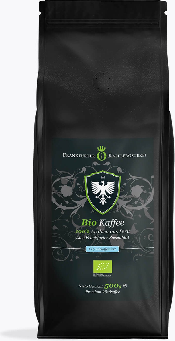 Frankfurter Kaffeerösterei Bio Espresso Entkoffeiniert 500g