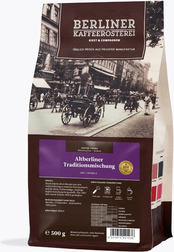Berliner Kaffeerösterei Altberliner Traditionsmischung 500g