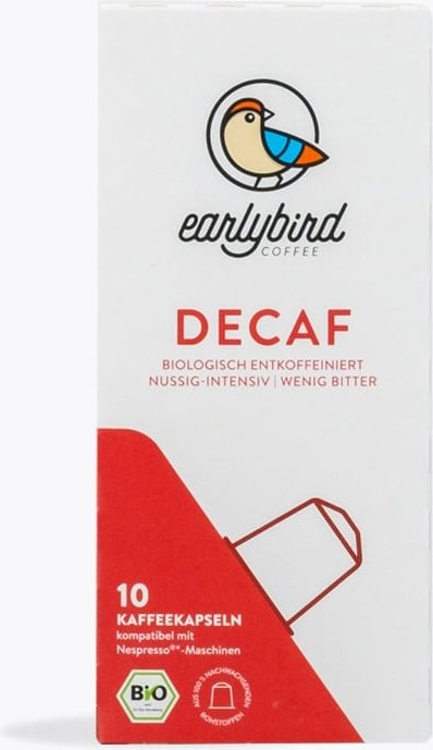 earlybird coffee Decaf Bio 10 Kapseln Nespresso® kompatibel