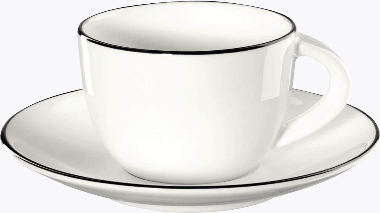 ASA Selection Espressotasse mit Untertasse ligne noire