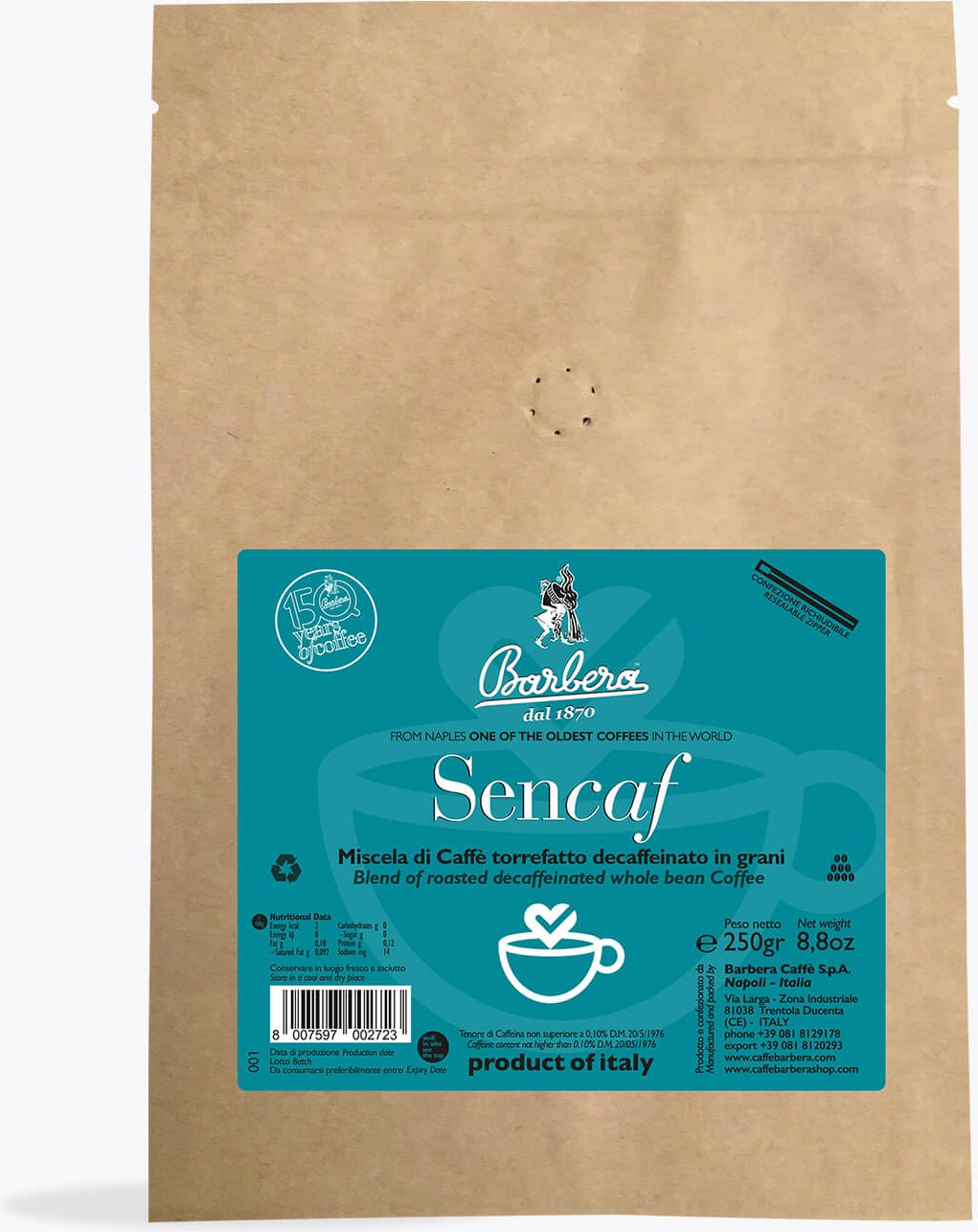 Barbera Sencaf 250g