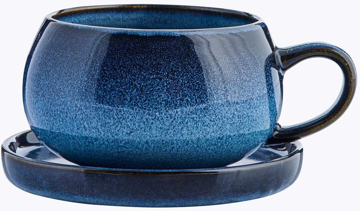 Lene Bjerre Amera Tasse Blau