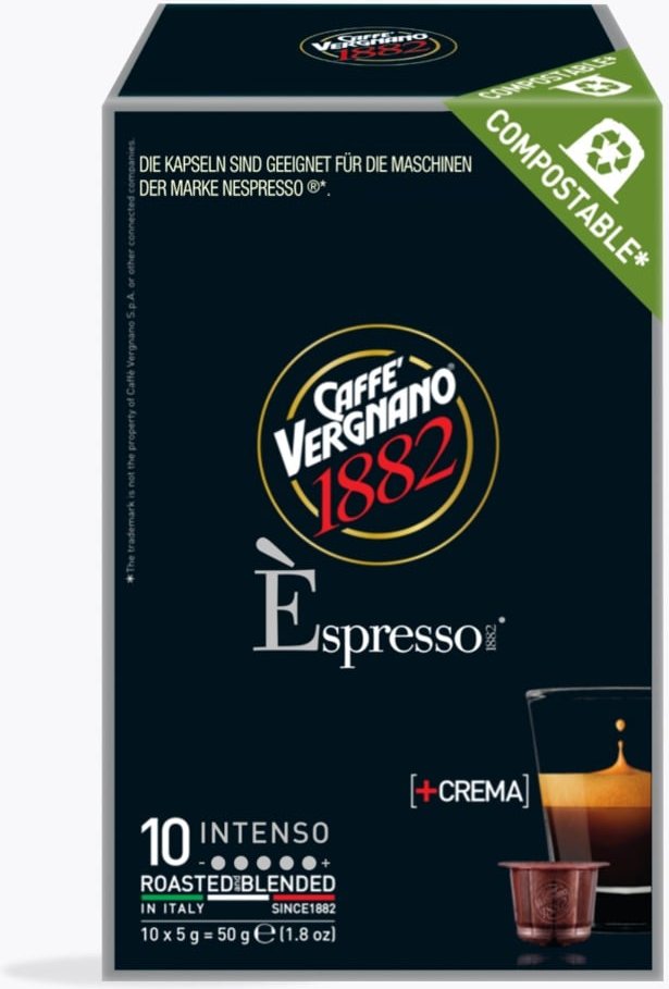 Caffè Vergnano Intenso 10 Kapseln Nespresso® kompatibel