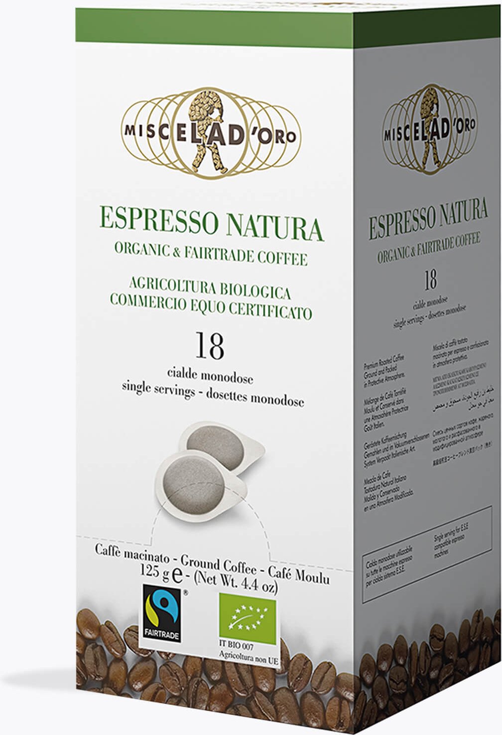 Miscela D'Oro Espresso Natura Bio 18 E.S.E. Pads