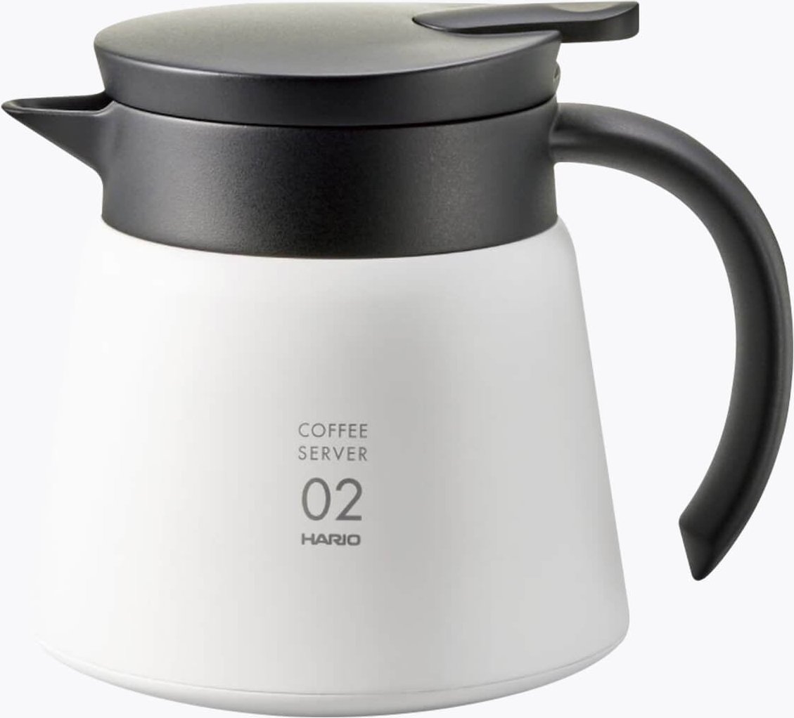 Hario V60 02 Isolierkanne PLUS 600ml Weiß