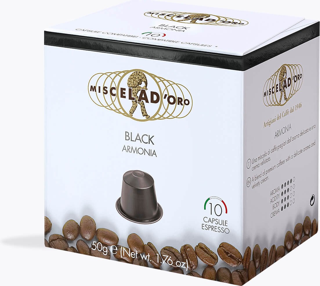 Miscela D'Oro Black 10 Kapseln Nespresso® kompatibel