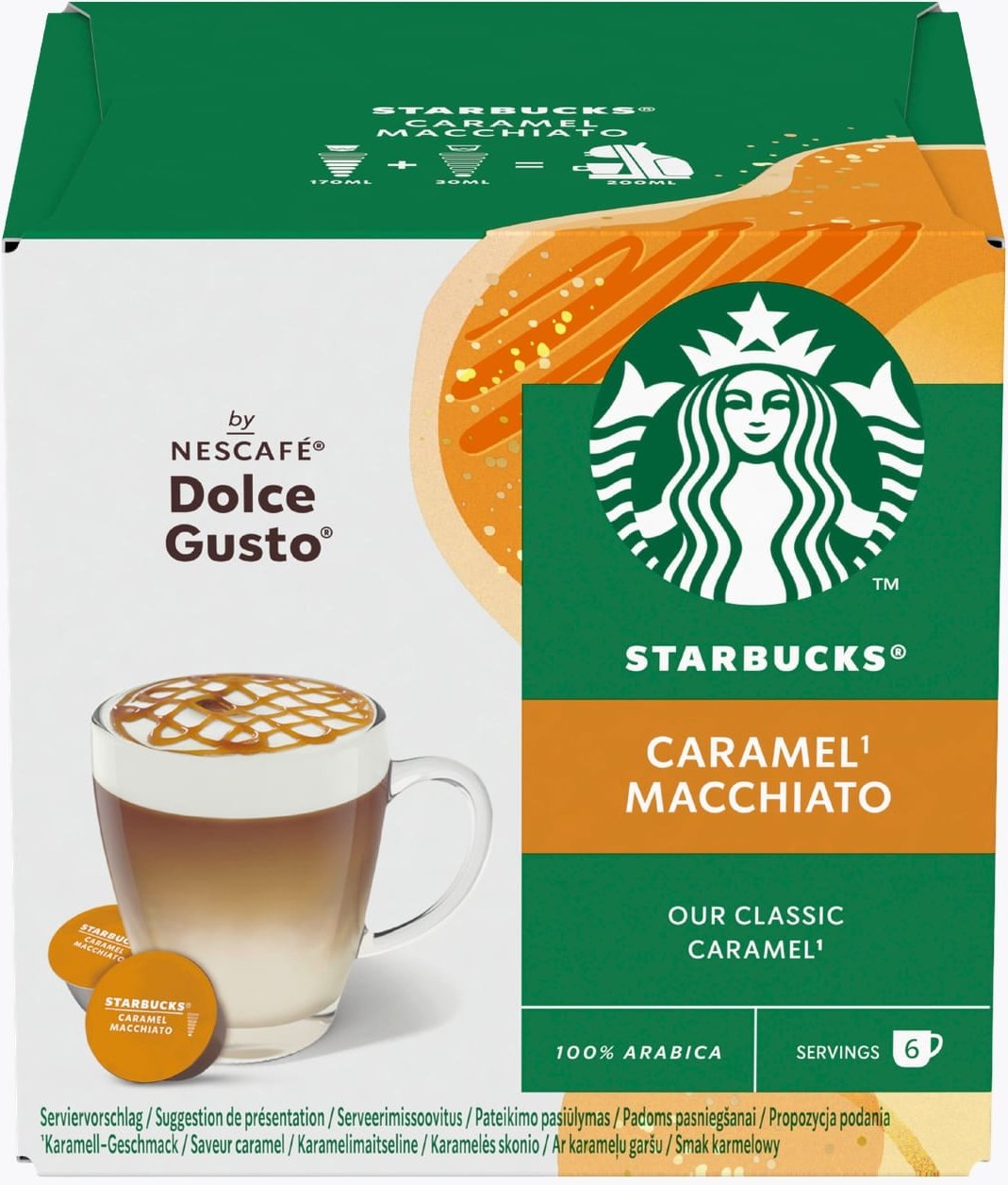 STARBUCKS® by NESCAFÉ® Dolce Gusto® Caramel Macchiato 12 Kapseln