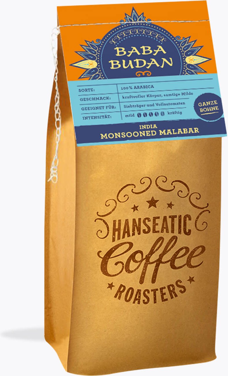 Hanseatic Coffee Roasters Baba Budan Indian Monsooned 250g