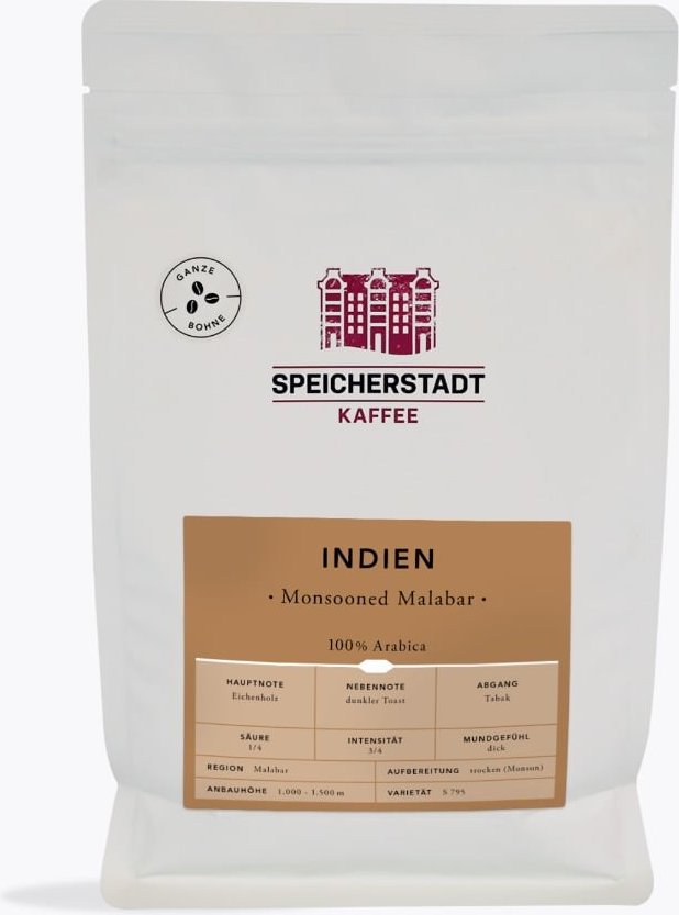 Speicherstadt Indien Monsooned Malabar 500g