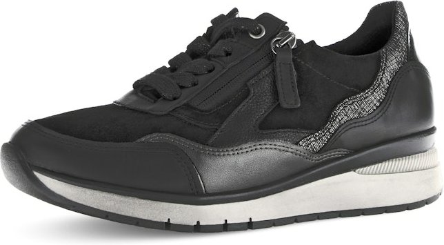 Gabor Damenschnürschuh in schwarz-grau 5,5