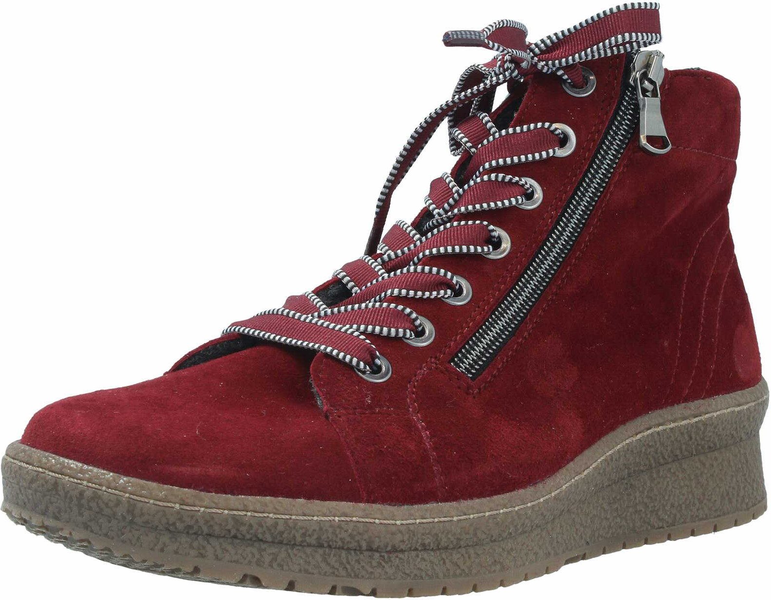 Schnür-Stiefeletten rot Ilona 36