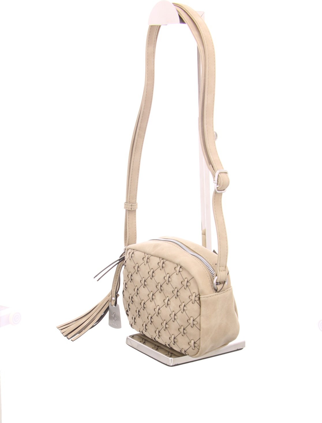 Handtaschen beige vorne /kariert/gemustert 38