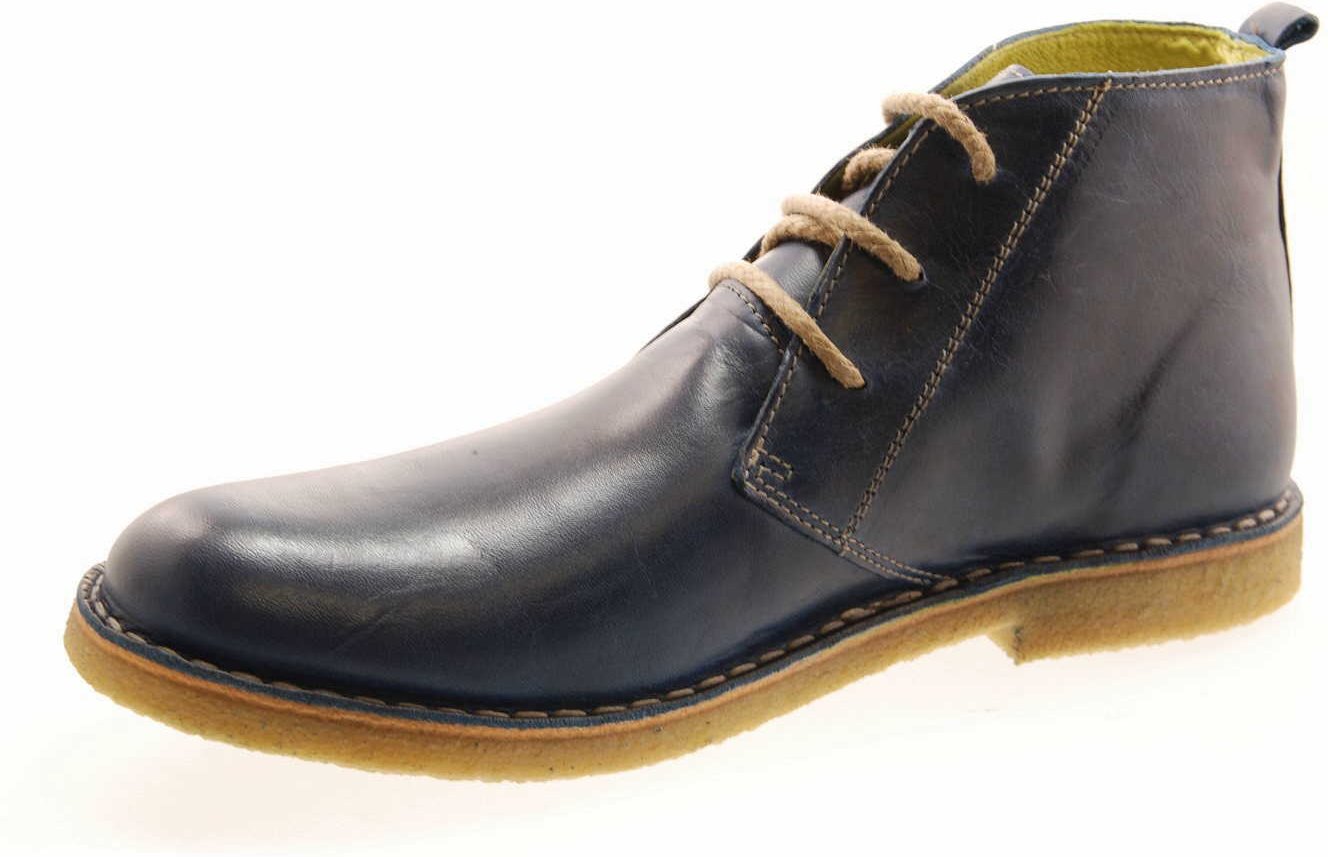 Grünbein Xaver Herren Schnürstiefellette, blau 42