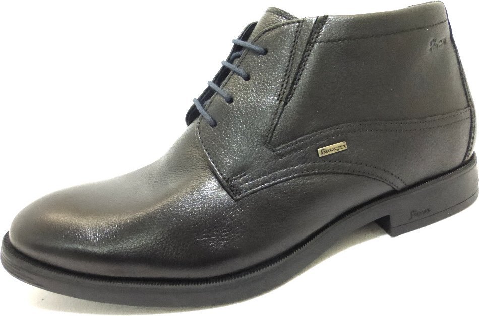 Schnür-Stiefeletten schwarz 46,5