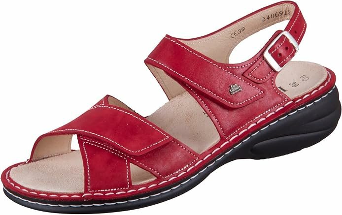 LINOSA Clas Komfort Sandalen rot Damen 40