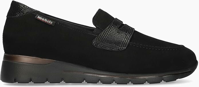 6900 Bequeme Slipper schwarz Damen 6,5