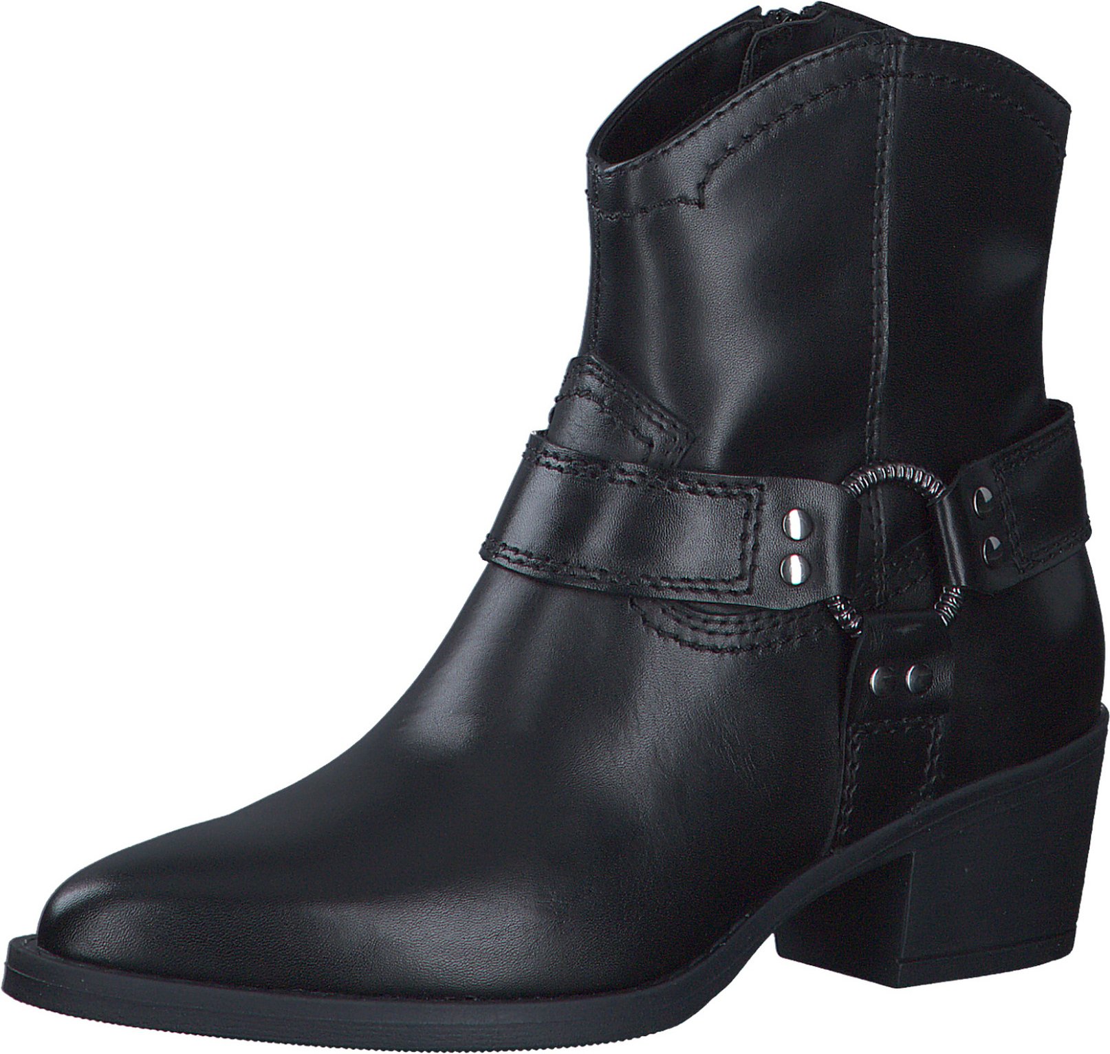 Damen Elegante Stiefelette 1-25705-43 Schwarz 003 Black Lea... 36