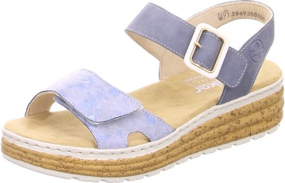 62760-12 Komfort Sandalen blau Damen 42