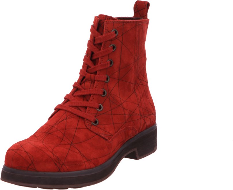 Schnür-Stiefeletten rot 3-000406 37