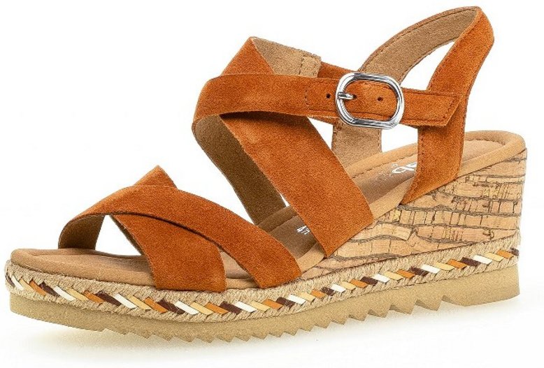 Gabor Comfort Sandaletten bequem ab 30 mm, Braun 4