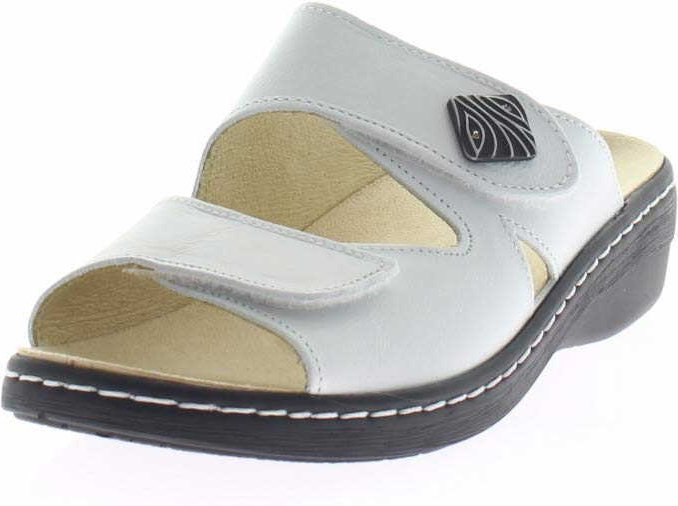 Longo Bequem-Pantolette,weiss weiß 40