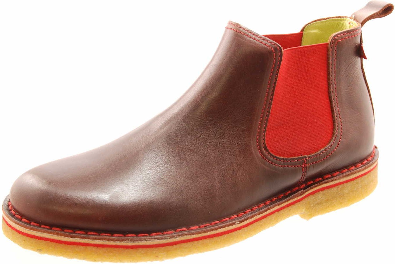 Grünbein Herren Chelsea Boots Reto lose Einlage, rotbraun 39