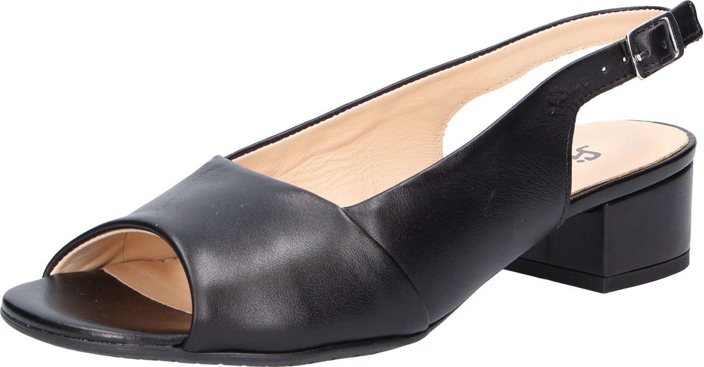 Sioux Zippora Peep-Toe schwarz schwarz 5,5