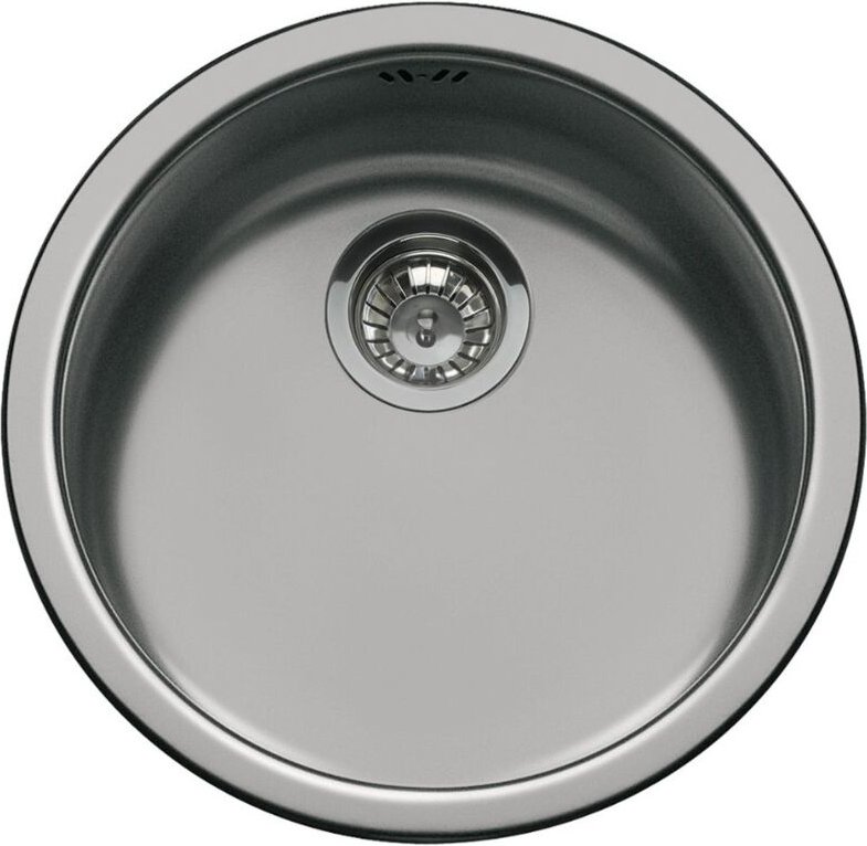 Iperbriko - Runder Waschbecken 43,5 cm x 43,5 cm pvd schwarz matt