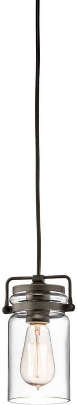 Brinley - 1 Lichtdecke Mini Anhänger Olde Bronze, E27 - Elstead