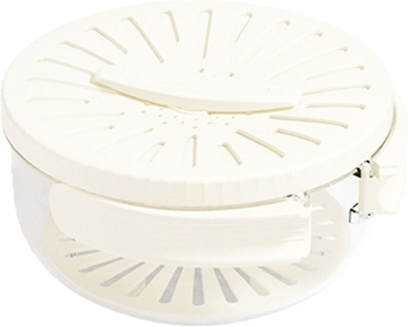 2-in-1 Obstabtropfgestell mit Abtropf- und Aufbewahrungskorb, Obstschale mit Sieb, Obstabtropfgestell mit Griff, geeigne...